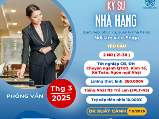 [SHIGA] LÀM NHÀ HÀNG LƯƠNG VỀ TAY 45TR CAO NGẤT NGƯỠNG CHỈ DÀNH RIÊNG CHO 2 BẠN NỮ DUY NHẤT